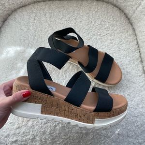 Steve Madden Belladonna Ankle Strap Wedge Sandal